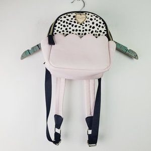 Betsey Johnson Pink Animal Print Faux Leather Mini Backpack